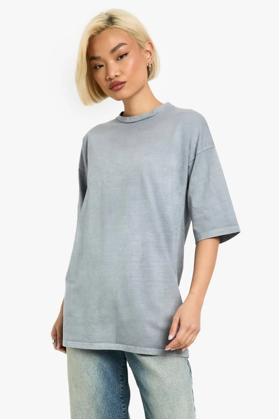 Acid Wash Boxy Oversized T-shirt | Nasty Gal