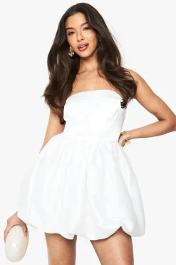 Bandeau Volume Mini Dress | Nasty Gal
