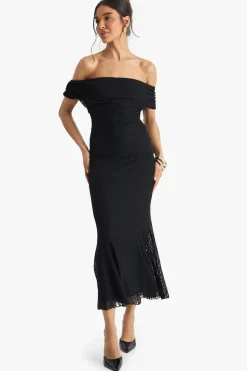 Bardot Lace Pleated Midaxi Dress | Nasty Gal