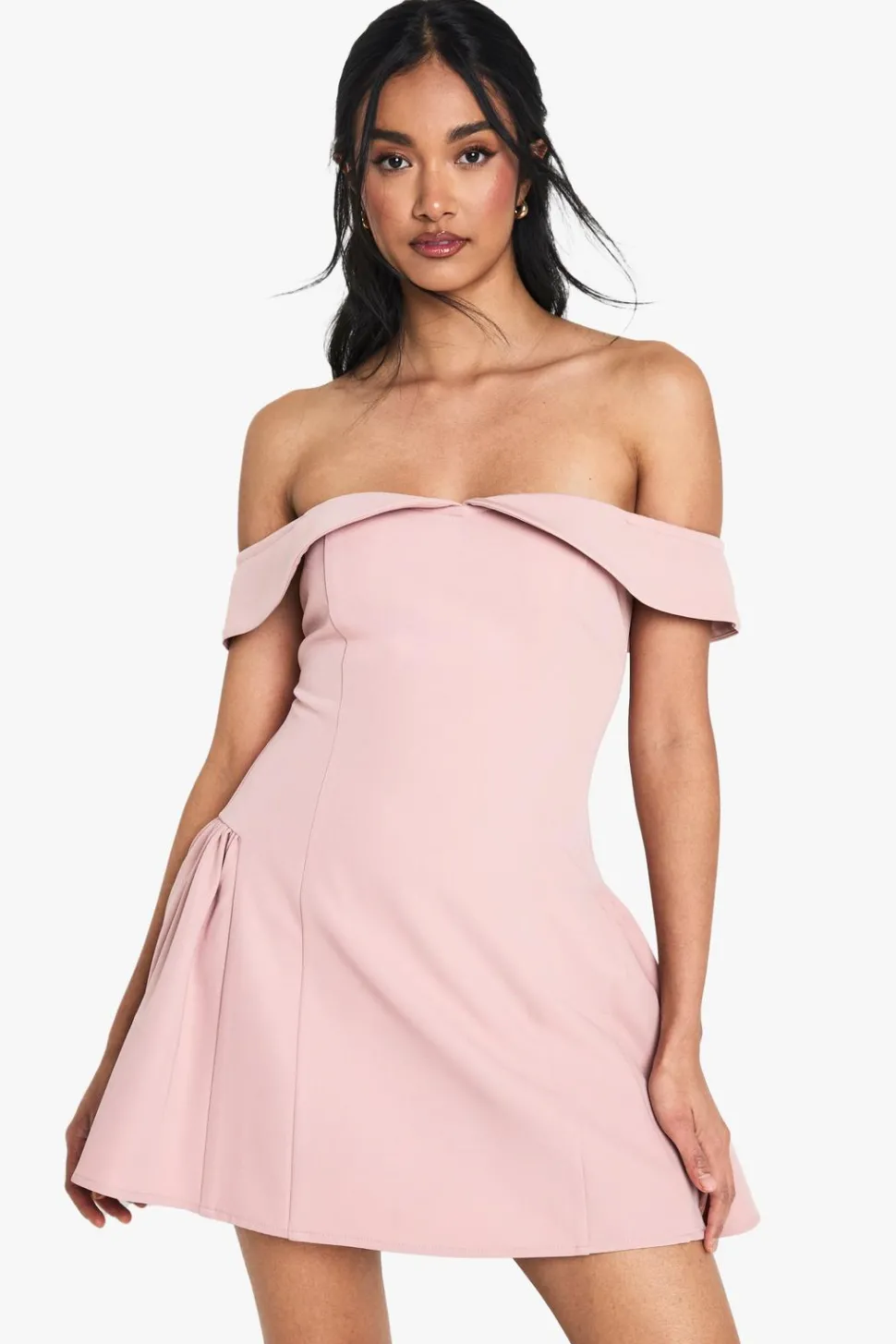 Bardot Structured Skater Dress | Nasty Gal