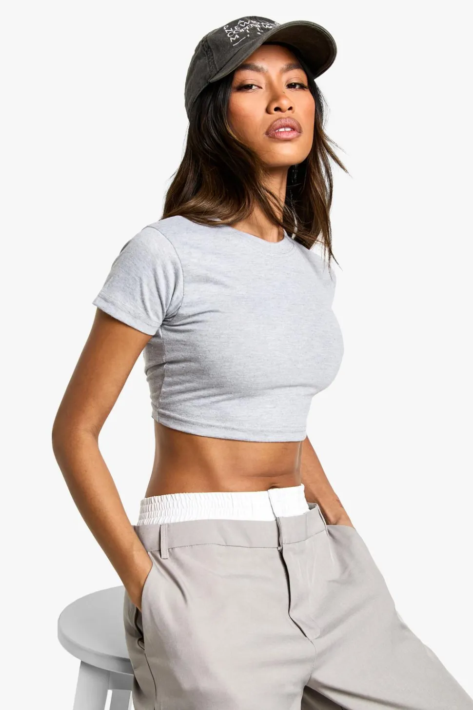 Basic Cotton Cropped Baby T-shirt | Nasty Gal
