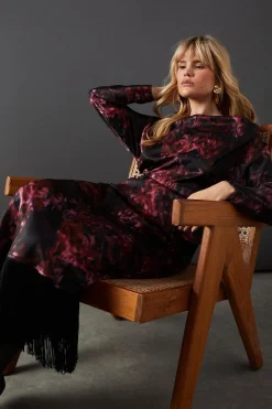 Batwing Asymmetric Midi Dress With Fringe | Nasty Gal