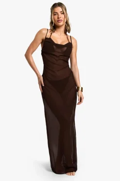Beachwear Essentials Cowl Neck Maxi Dress | Nasty Gal