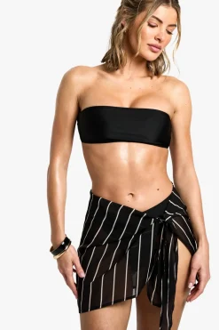 Beachwear Essentials Striped Mini Sarong | Nasty Gal