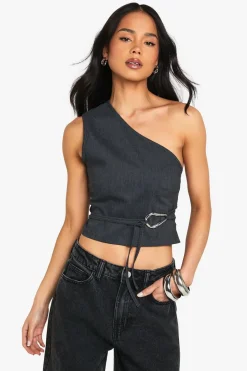 Bengaline One Shoulder Trim Detail Top | Nasty Gal