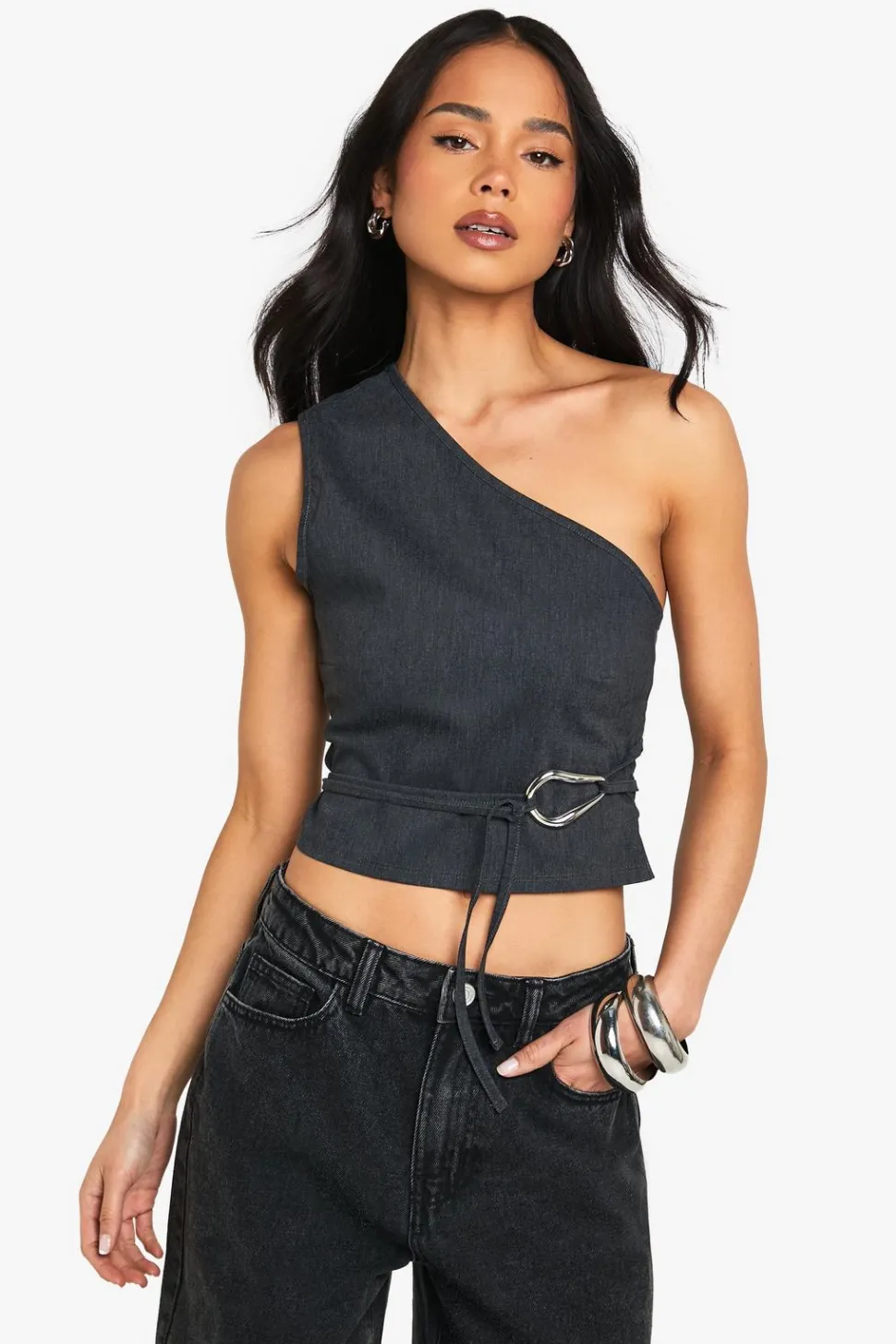 Bengaline One Shoulder Trim Detail Top | Nasty Gal