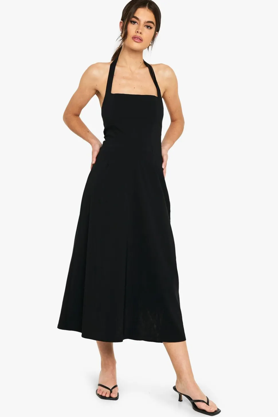 Bengaline Square Neck Skater Midaxi Dress | Nasty Gal