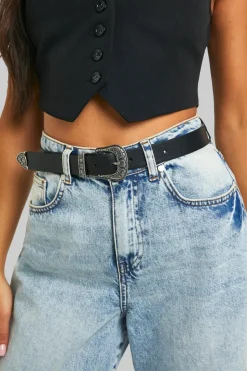Black Western Buckle Belt | Nasty Gal