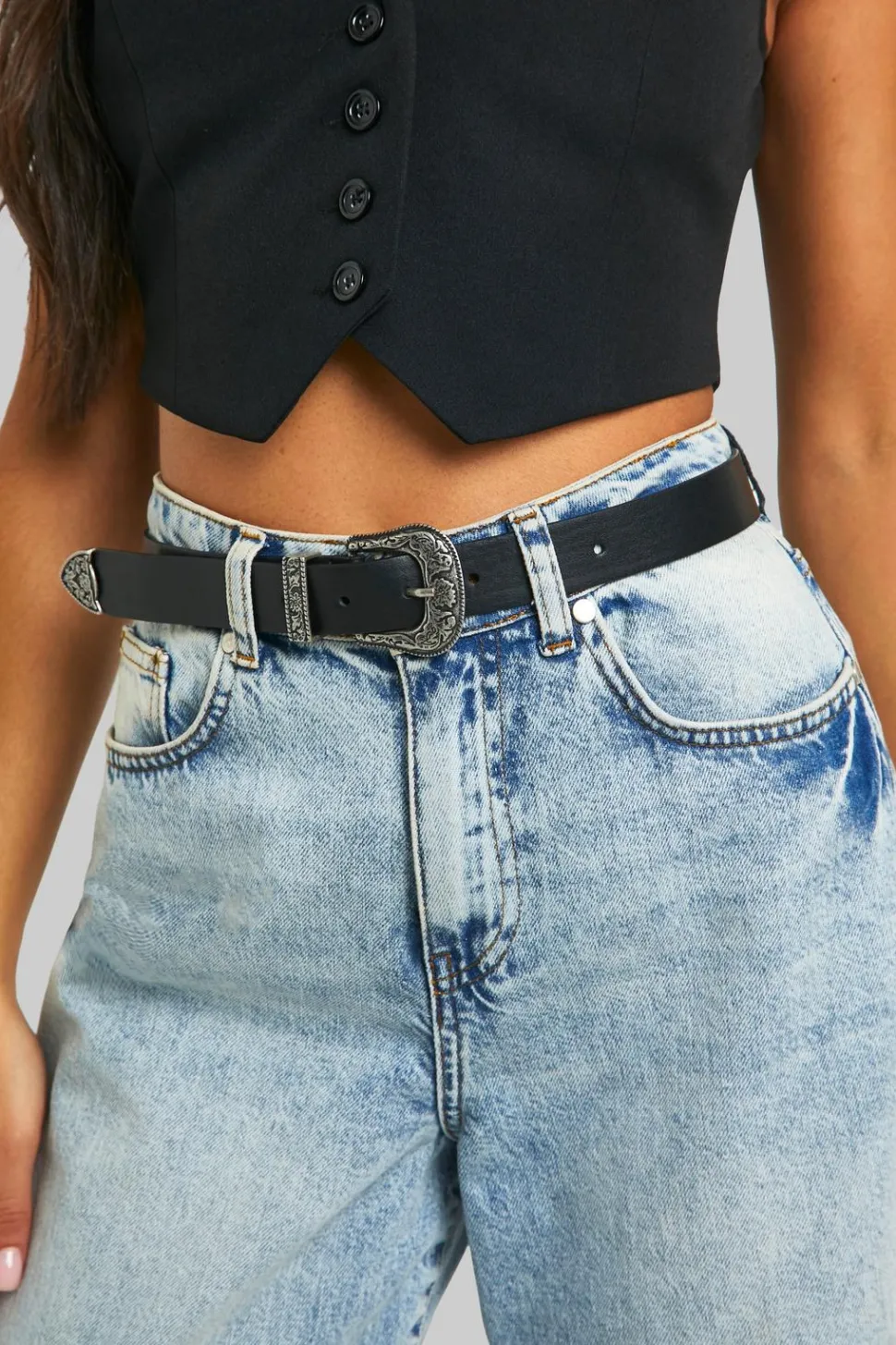 Black Western Buckle Belt | Nasty Gal