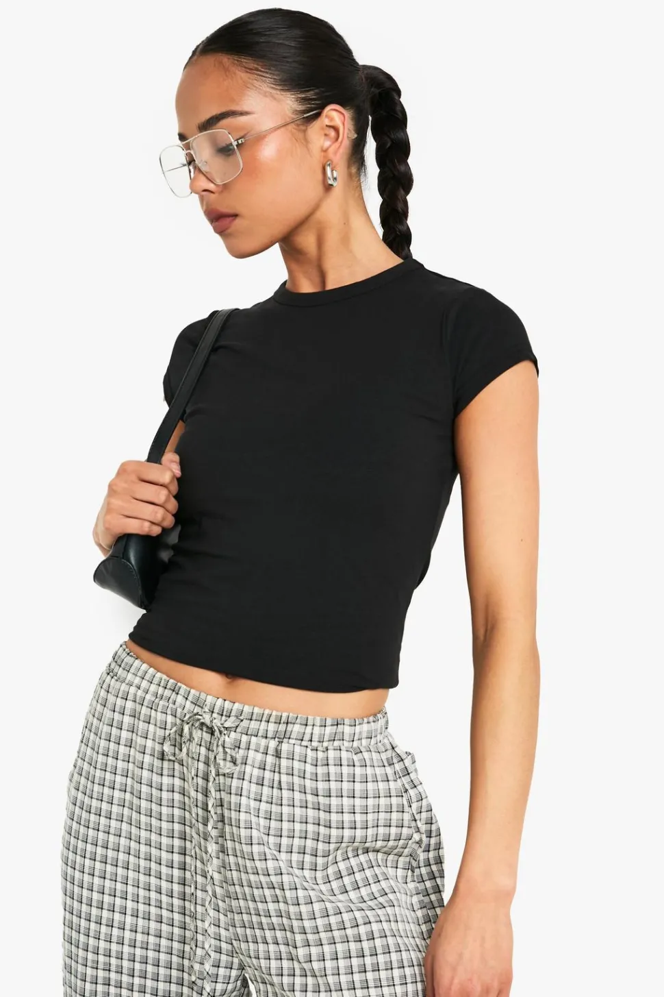 Boohoo Basics Cap Sleeve Fitted Top | Nasty Gal