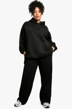 BOOHOO BASICS PLUS ELASTICATED WAISTBAND WIDE LEG TROUSER | Nasty Gal