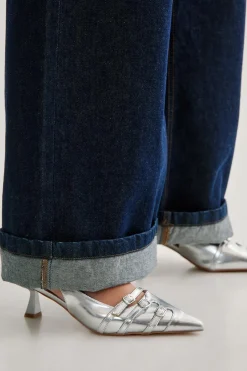 Buckle Detail Pointed Toe Sling Back | Nasty Gal