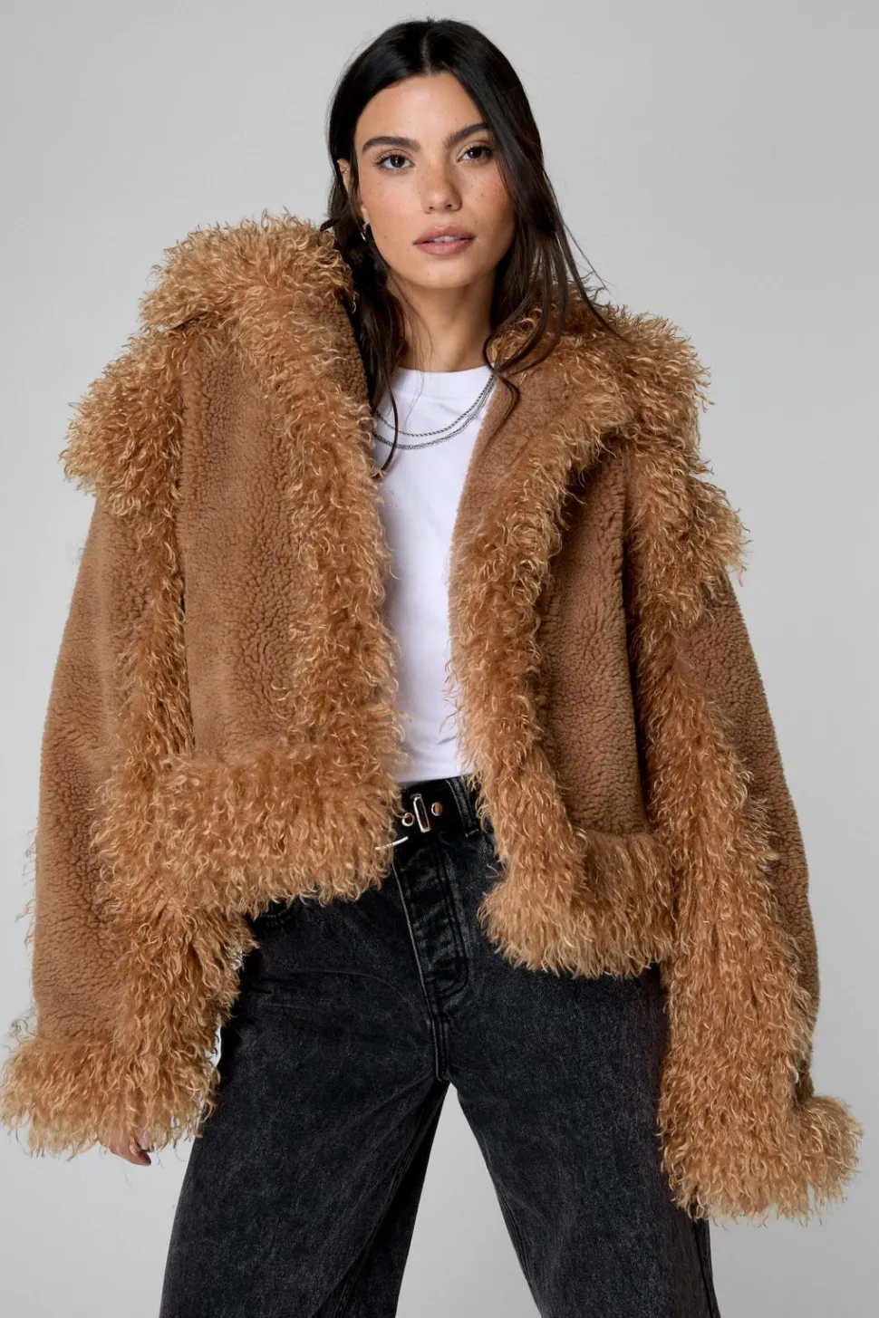 Buckle Neck Casual Jacket | Nasty Gal