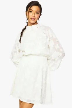 Burnout Floral High Neck Skater Dress | Nasty Gal