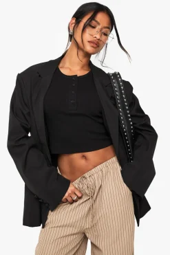 Button Detail Tank Vest Top | Nasty Gal