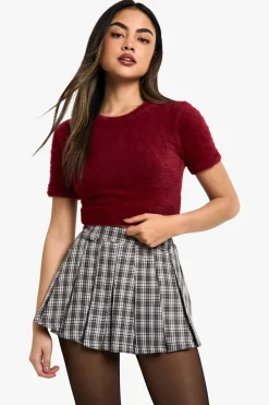 Check Pleat Mini Skirt | Nasty Gal