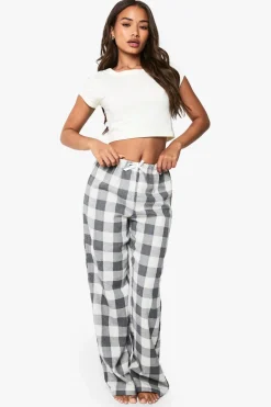 Check Short Sleeve Baby T-Shirt & Trousers Pyjama Set | Nasty Gal