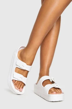 Chunky Double Buckle Slider | Nasty Gal