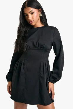 Cinched Waist Smock Mini Dress | Nasty Gal