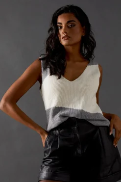 Colour Block Knitted Top Co Ord | Nasty Gal