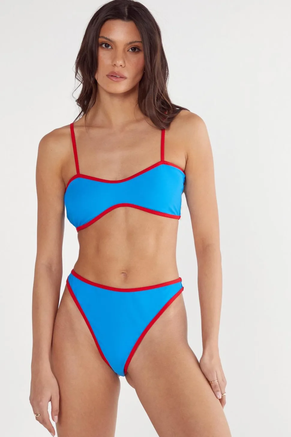 Contrast Binding High Leg Bikini | Nasty Gal