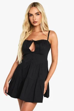 Cotton Milkmaid Mini Dress | Nasty Gal