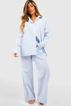 Cotton Pinstripe Pyjama Trousers | Nasty Gal