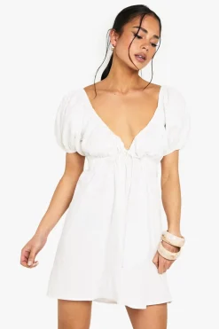 Cotton Poplin Smock Dress | Nasty Gal