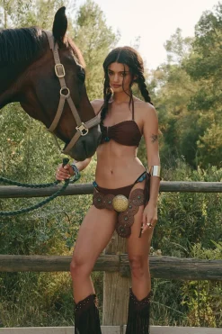 Crinkle Beaded Bikini Top | Nasty Gal