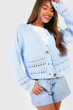 Crochet Hem Crop Cardigan | Nasty Gal