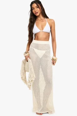 Crochet Maxi Beach Skirt | Nasty Gal
