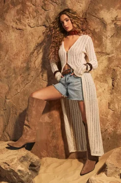 Crochet Maxi Cardigan | Nasty Gal