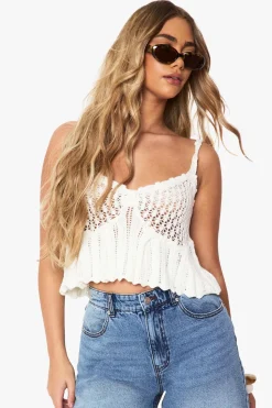 Crochet Peplum Top | Nasty Gal