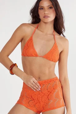 Crochet Textured Triangle 3pc Bikini Set | Nasty Gal
