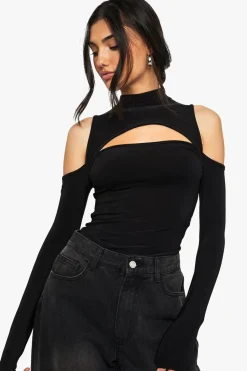 Cut Out Cold Shoulder Bodysuit | Nasty Gal