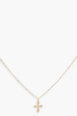 Delicate Cross Choker Necklace | Nasty Gal