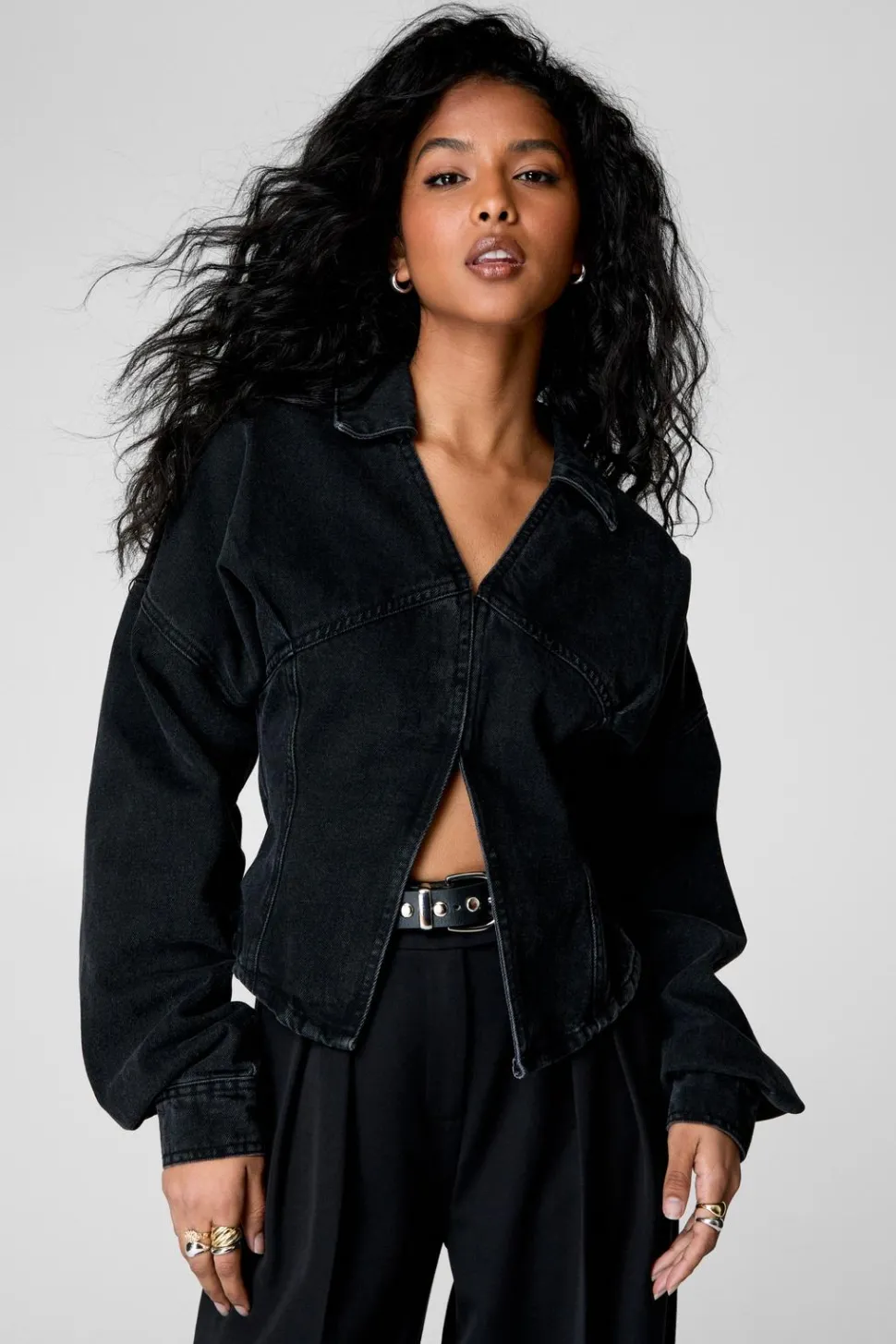 Denim Corset Shirt | Nasty Gal