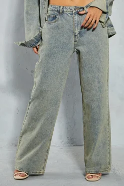 Denim Low Rise Relaxed Wide Leg Jean | Nasty Gal