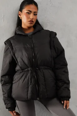 Detachable Sleeve Two In One Puffer Coat | Nasty Gal