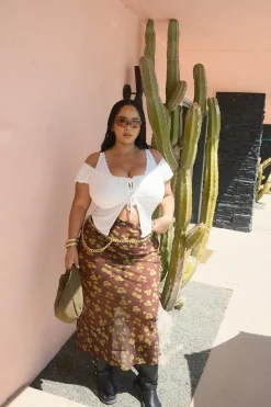 Ditsy Crinkle Chiffon Bias Maxi Skirt | Nasty Gal