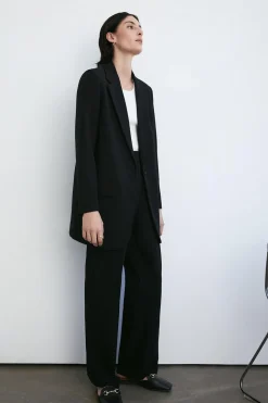 Double Crepe Longline Single Breasted Blazer | Nasty Gal