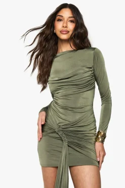 Double Layer Slinky Drape Maxi Dress | Nasty Gal
