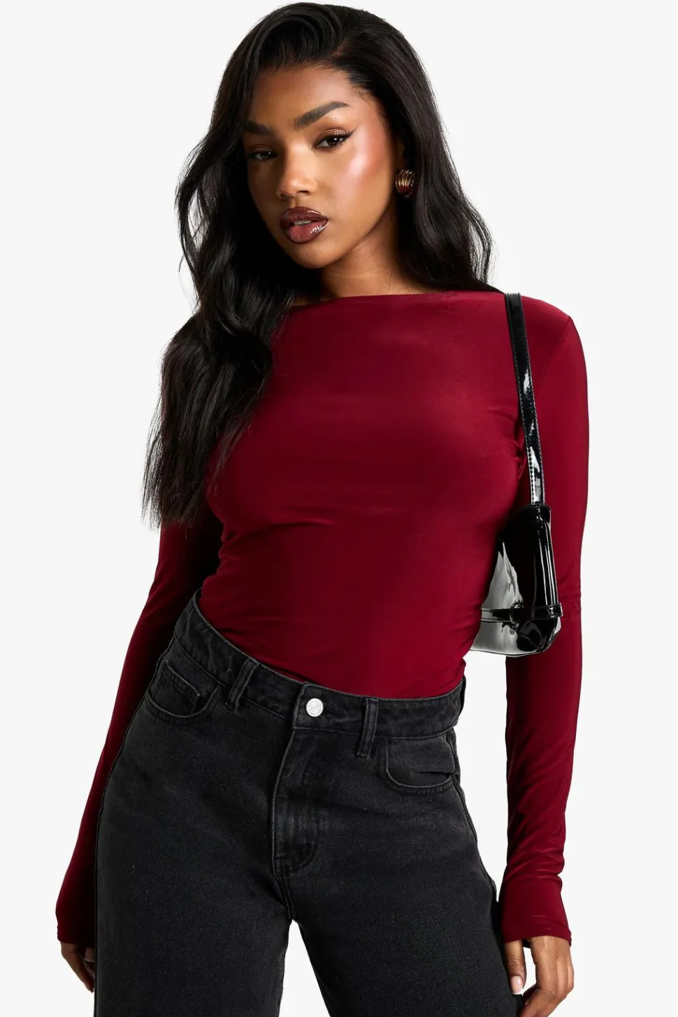 Double Layer Slinky Long Sleeve Top | Nasty Gal
