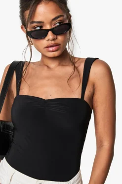 Double Layer Slinky Sweetheart Neckline Top | Nasty Gal