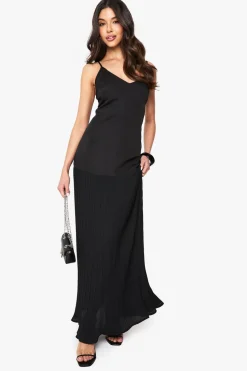 Dropped Waist Pleated Maxi Dress | Nasty Gal