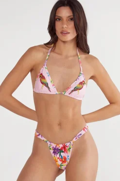 Embroidered Hawaiin Triangle Bikini | Nasty Gal