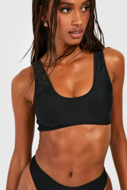 Essentials Scoop Bikini Top | Nasty Gal