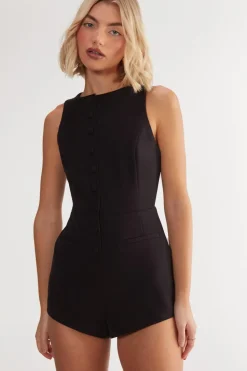 Essentials Tailored Playsuit | Nasty Gal