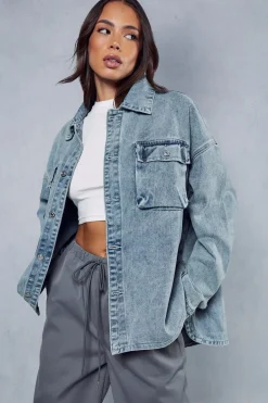 Extreme Oversized Denim Shacket | Nasty Gal