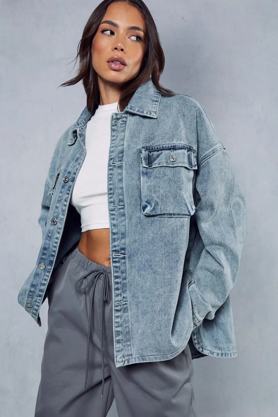 Extreme Oversized Denim Shacket | Nasty Gal